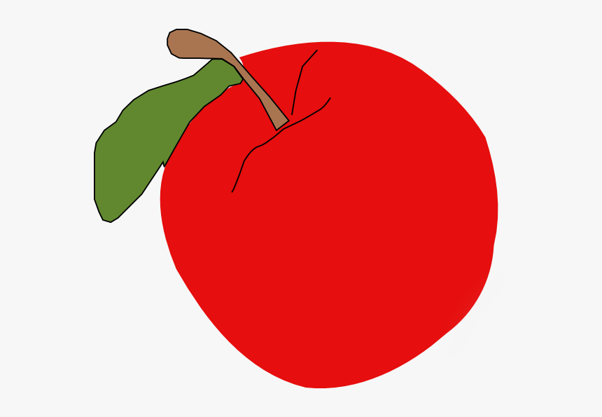 Red Apple Svg Clip Arts - Jablko Clipart, HD Png Download, Free Download