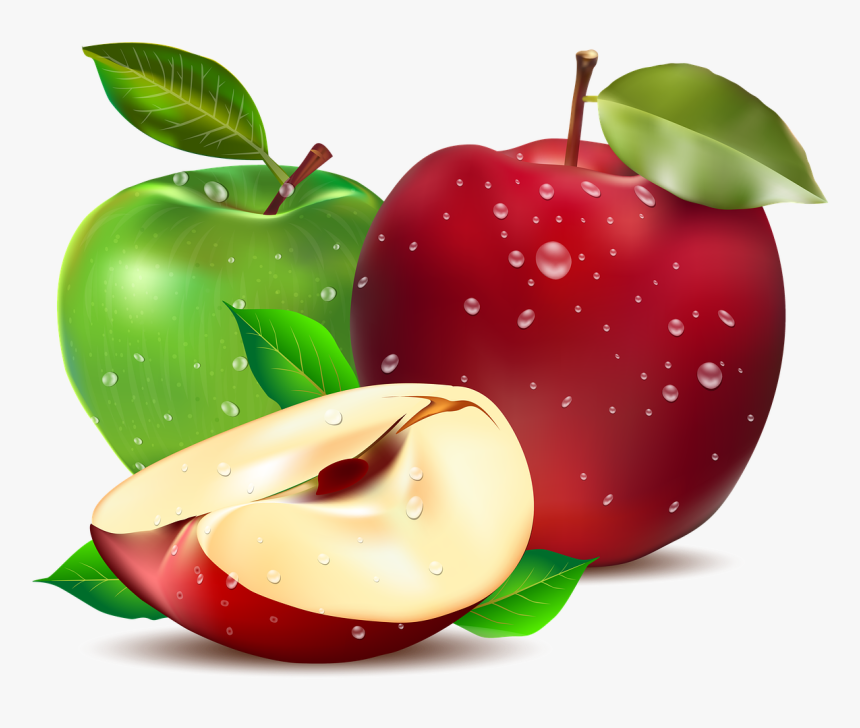 Apple, Green Apple, Red Apple, Fresh Apple, Fresh - Red Apple Green Apple, HD Png Download, Free Download