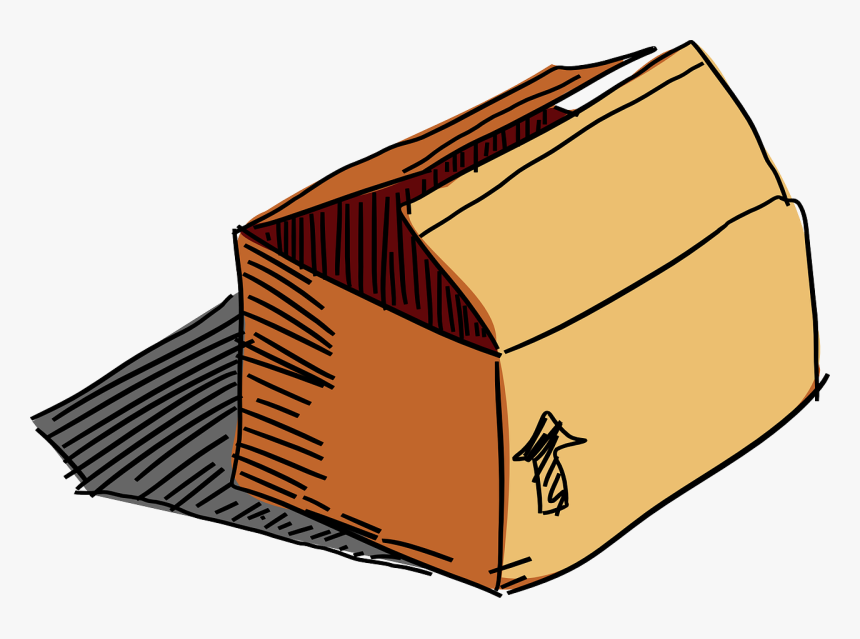 Parcel Clipart Volunteer - Cardboard Box House Clipart, HD Png Download, Free Download