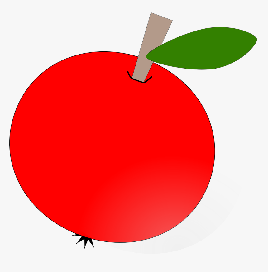Round Apple Clipart, HD Png Download, Free Download