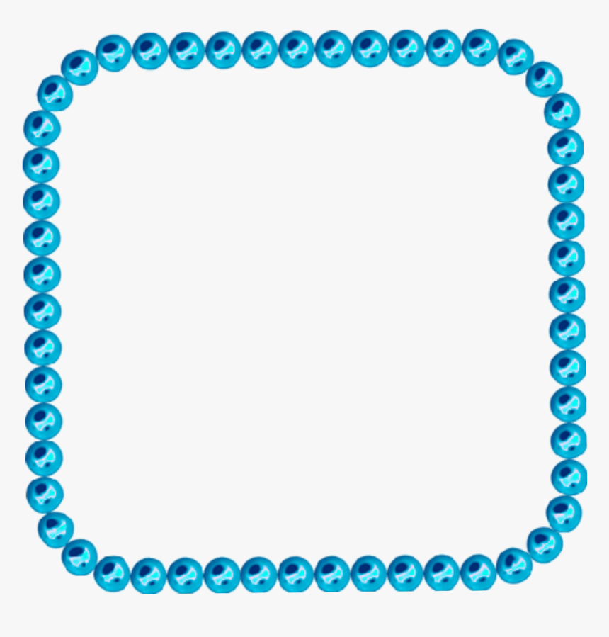 #mq #blue #pearl #frame #frames #border #borders - Blue Frames And Borders Png, Transparent Png, Free Download