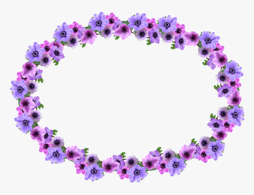 Transparent Pearl Border Png - Transparent Oval Flower Borders, Png Download, Free Download