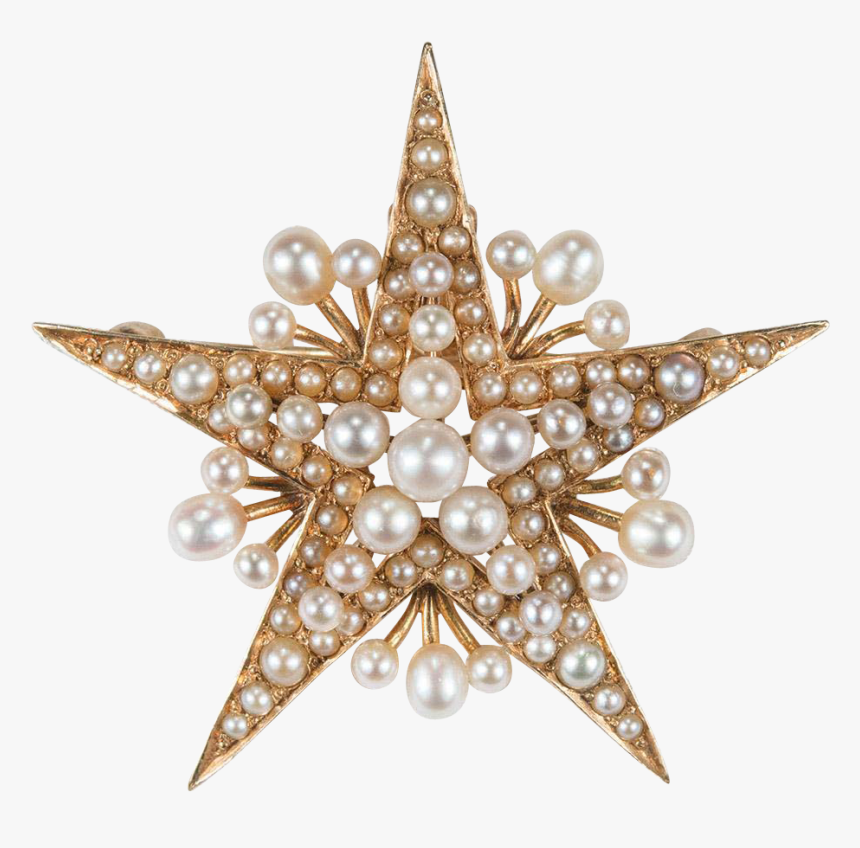 Download Victorian Star - Christmas Brooch Png, Transparent Png, Free Download