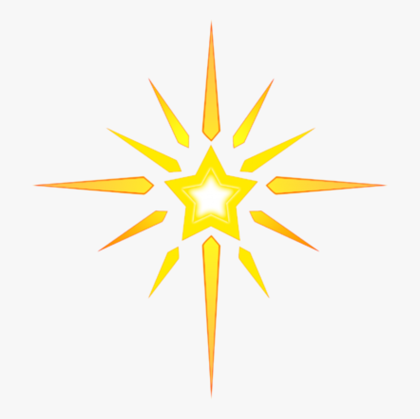 Transparent Nativity Star Png - Religious Christmas Star Clipart, Png Download, Free Download