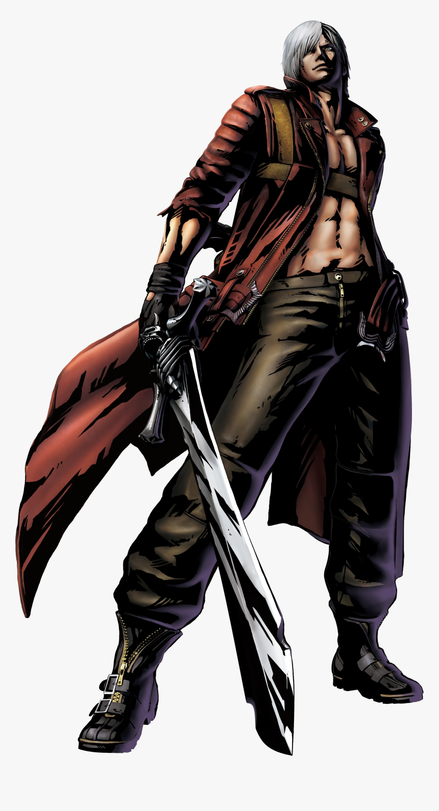 Dante Png Image - Marvel Vs Capcom 3 Characters Art, Transparent Png, Free Download