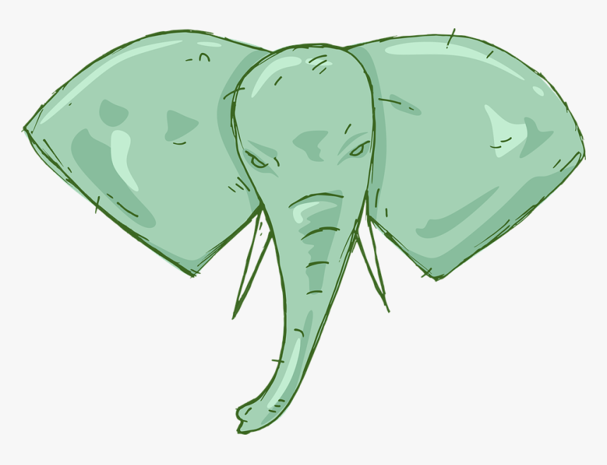 Elephant, Illustration, The Head Of The, Animal - Indian Elephant, HD Png Download, Free Download