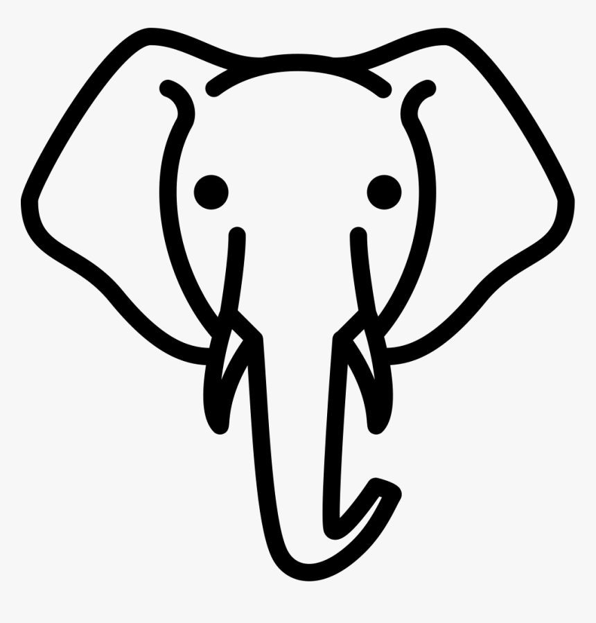 Elephant Head - Elephant Head Icon Png, Transparent Png, Free Download