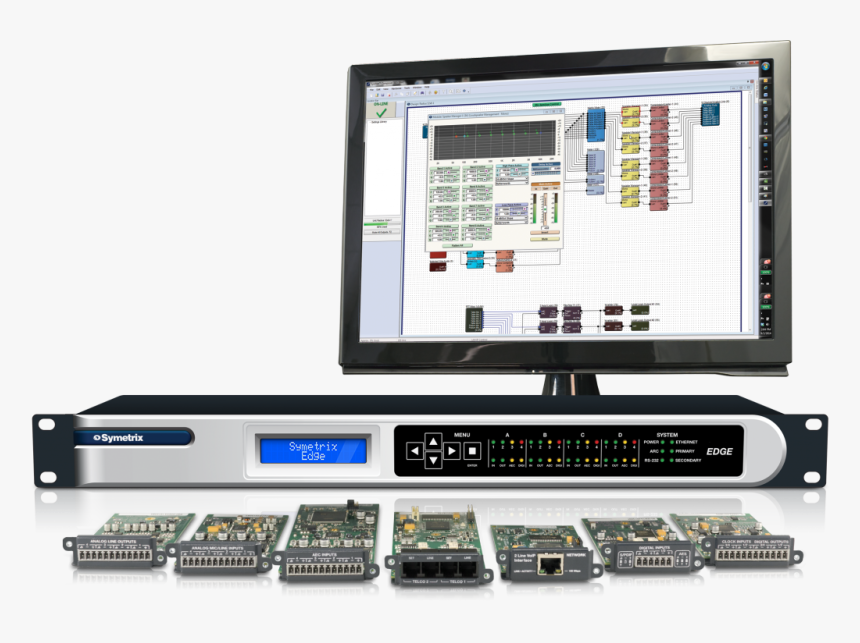 Symetrix Edge Dsp With Expansion Cards - Symetrix Dsp, HD Png Download, Free Download