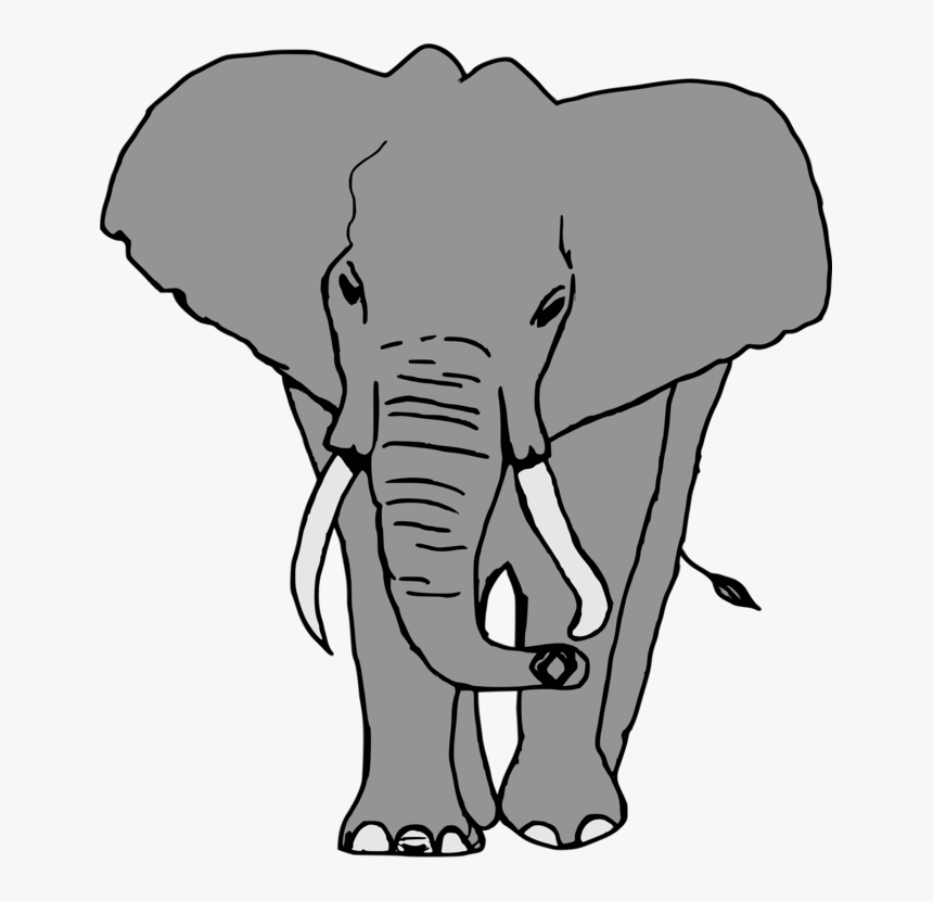 Monochrome - Elefante Png, Transparent Png, Free Download