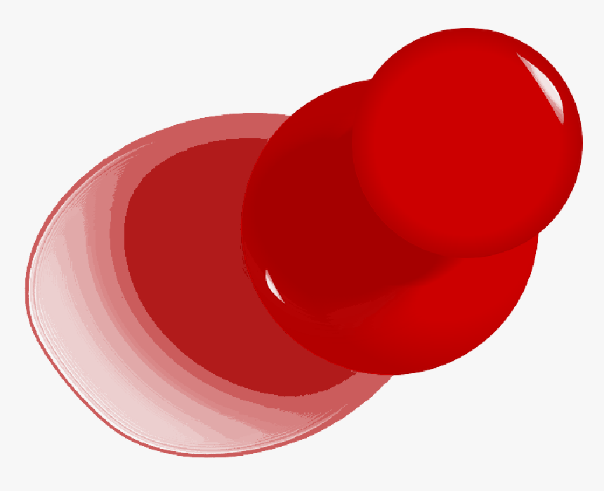 Red Thumbtack Png - Circle, Transparent Png, Free Download