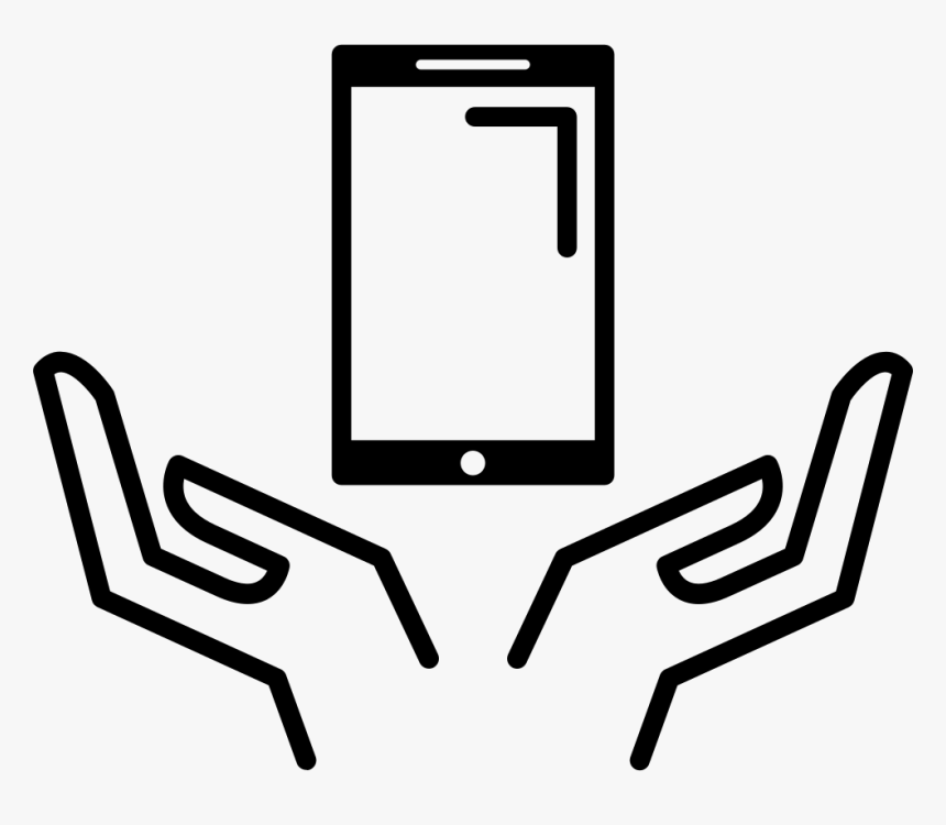 Open Hands Catching Mobile Phone - Catching Hand Icon, HD Png Download, Free Download