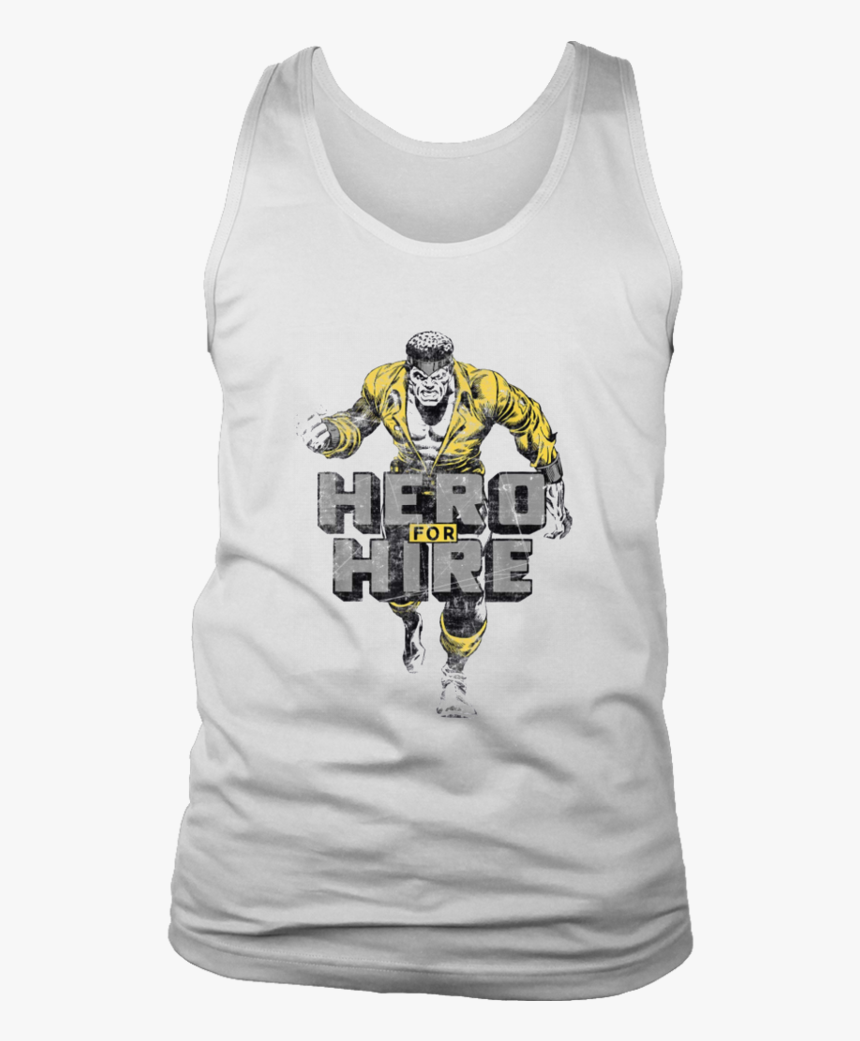 Marvel Heroes For Hire Luke Cage Stance Graphic T-shirt - T-shirt, HD Png Download, Free Download