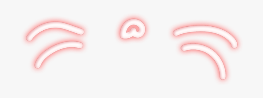 #whiskers #pink #neon #kpop #rabbit #cat - Carmine, HD Png Download, Free Download