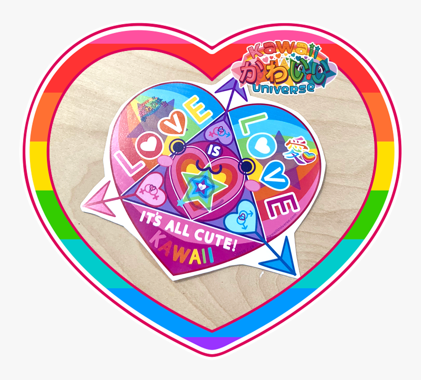 Kawaii Universe Cute Love Is Love Iac Sticker Pic 01, HD Png Download, Free Download