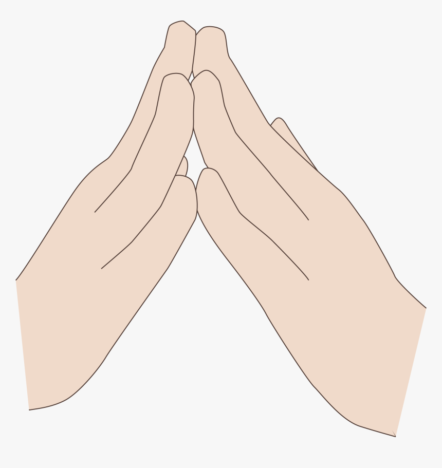 Transparent Open Hands Png - Two Hands Touching Fingertips, Png Download, Free Download