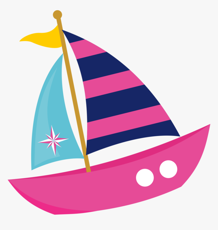 Boat Clipart Hat - Pink Sailboat Clipart, HD Png Download, Free Download