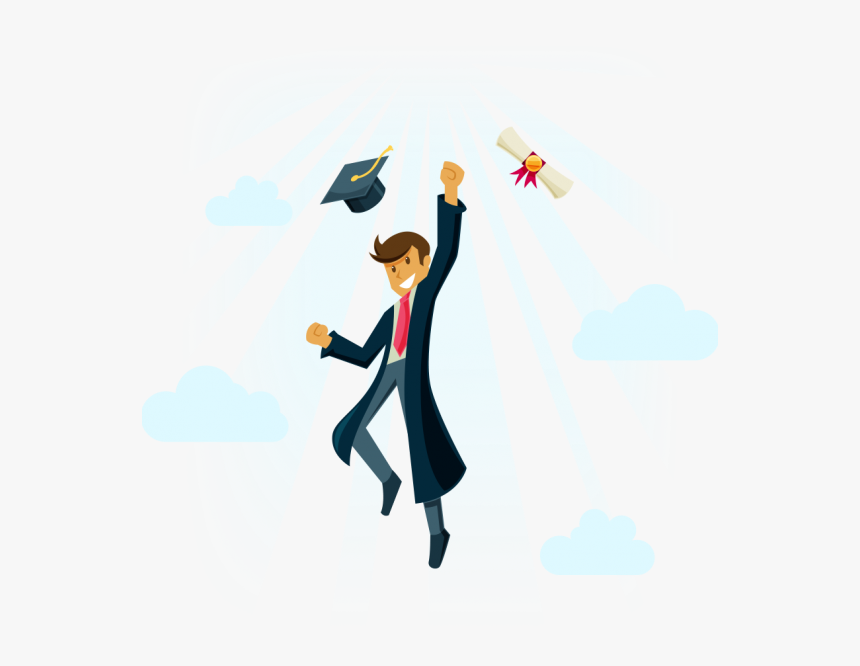 Graduation Ceremony Student Clip Art Image Vector Graphics - Illustration, HD Png Download, Free Download