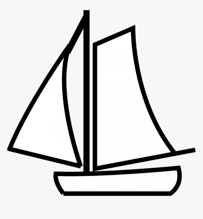 Boat - Clipart - Black - And - White - Boat Black And - Black And White Boat Clipart, HD Png Download, Free Download