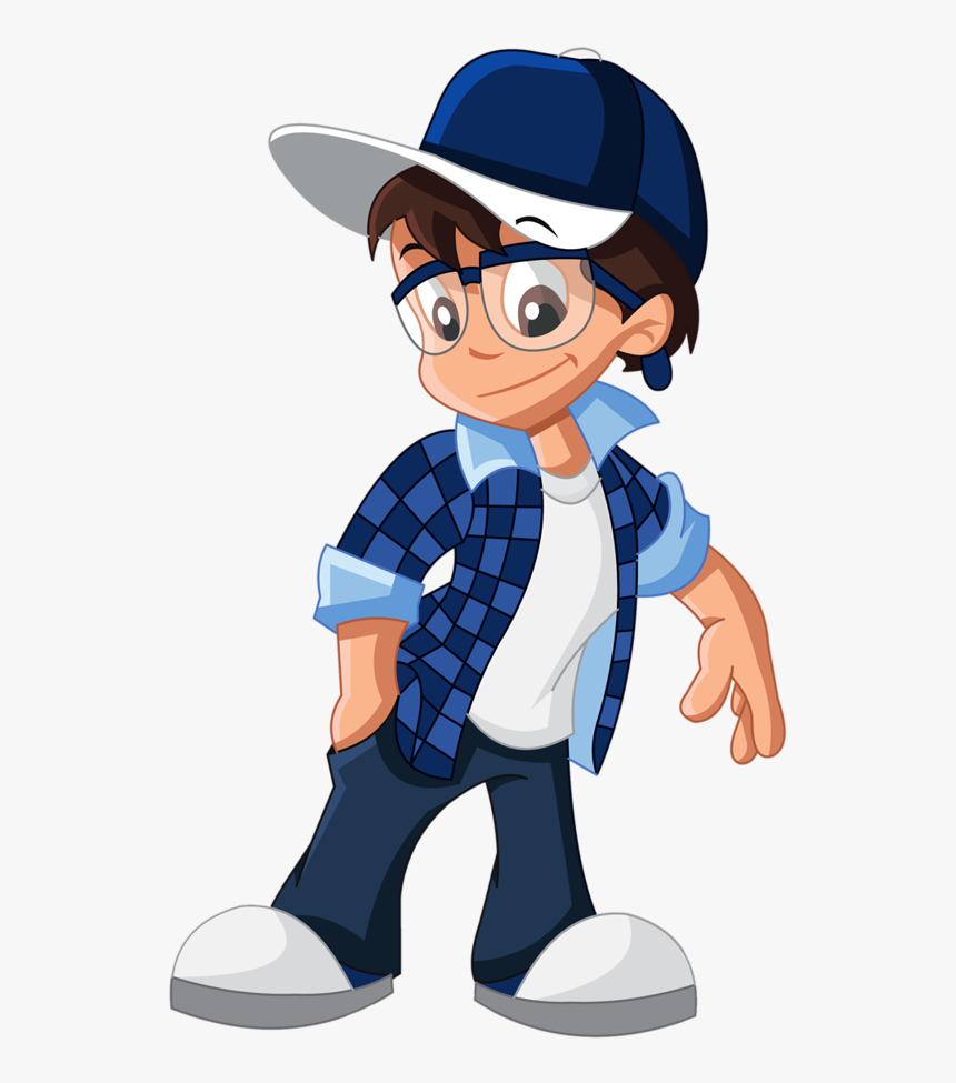 People Clipart Handsome 5png - Cartoon Boy With Cap, Transparent Png, Free Download