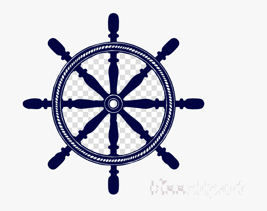 Ship Wheel Rotate Resize Tool Boat Clipart Emblem Transparent - Logo Steering Wheel Ship, HD Png Download, Free Download