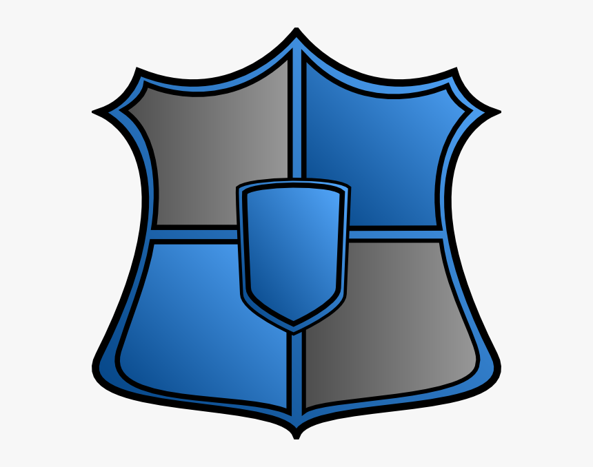 Clipart Of Shield, Blue Shield And Ctr Shield - Картинки Png Кисть Винограда На Фоне Свитка, Transparent Png, Free Download