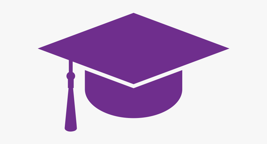 Graduation Clipart Purple - Purple Graduation Cap Png, Transparent Png, Free Download