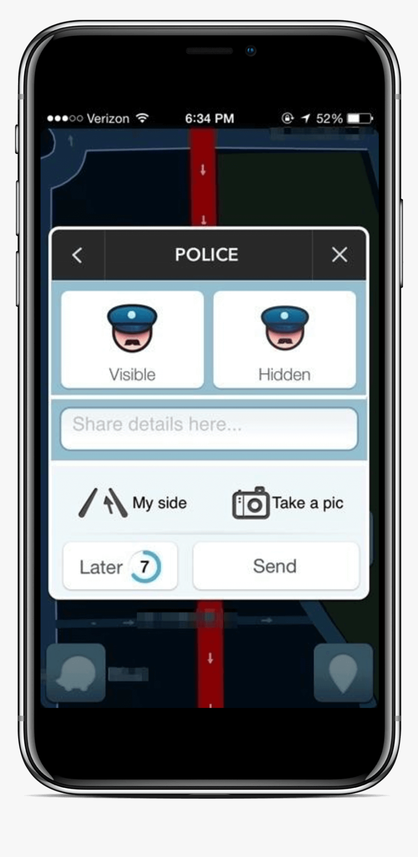 Waze Drivers Can Avoid Road Closures - Iphone, HD Png Download, Free Download