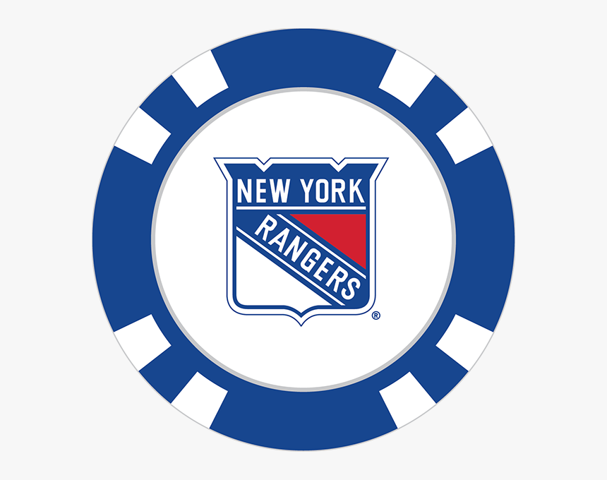 New York Rangers Poker Chip Ball Marker - New York Rangers, HD Png Download, Free Download