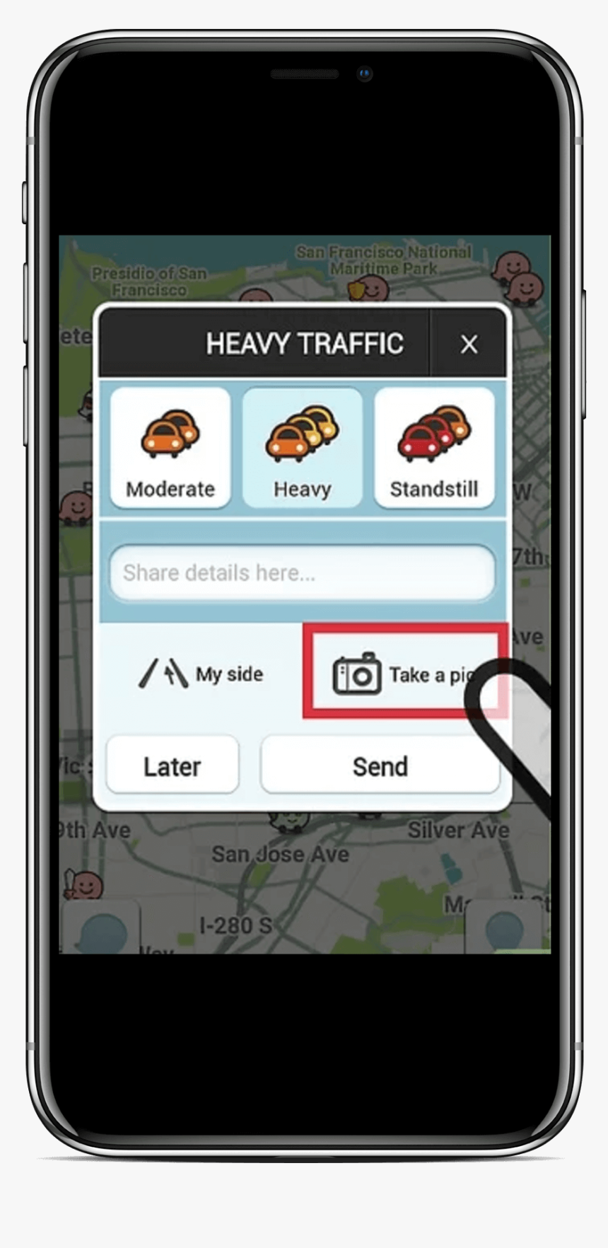 Waze Users Can Post Photos - Iphone, HD Png Download, Free Download