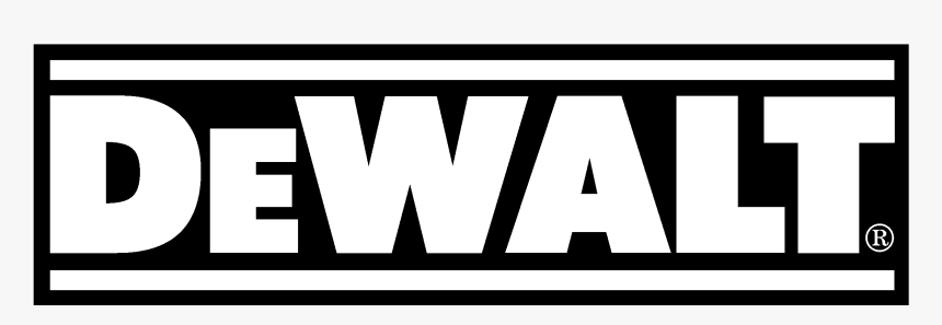 Dewalt Logo Black And White - Dewalt, HD Png Download, Free Download