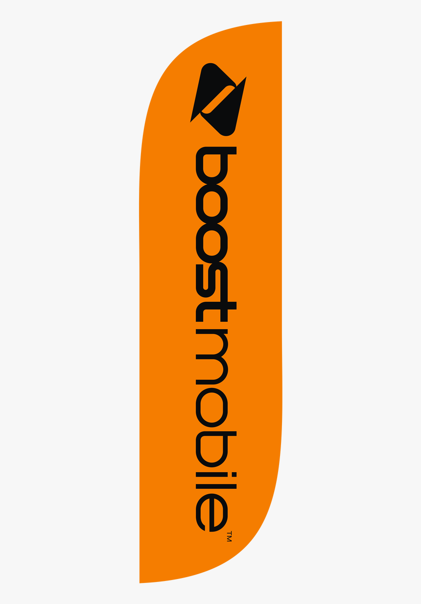 Boost Mobile Orange 5ft Feather Flag With New Logo - Boost Mobile Flag, HD Png Download, Free Download
