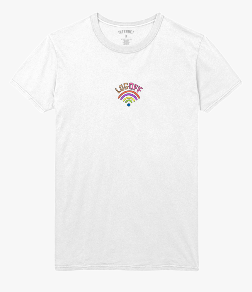 Log Off White Tee"
 Class="lazyload Lazyload Fade In - Active Shirt, HD Png Download, Free Download