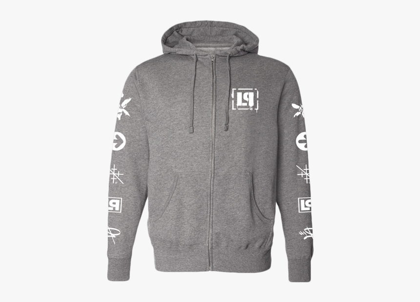 Lp Icons Zip Hoodie - Hoodie, HD Png Download, Free Download