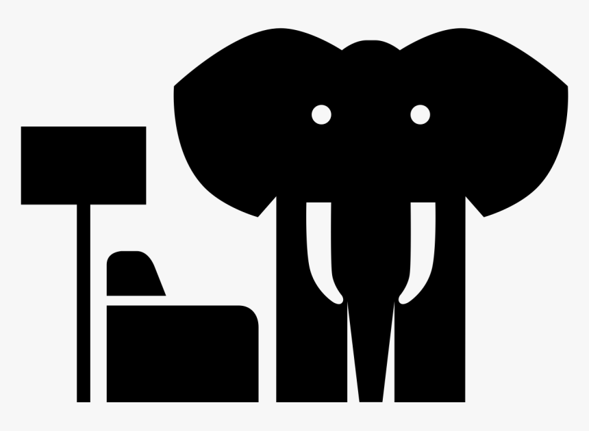 Transparent Elephant Reminder Clipart - Elephant In The Room Icon, HD Png Download, Free Download