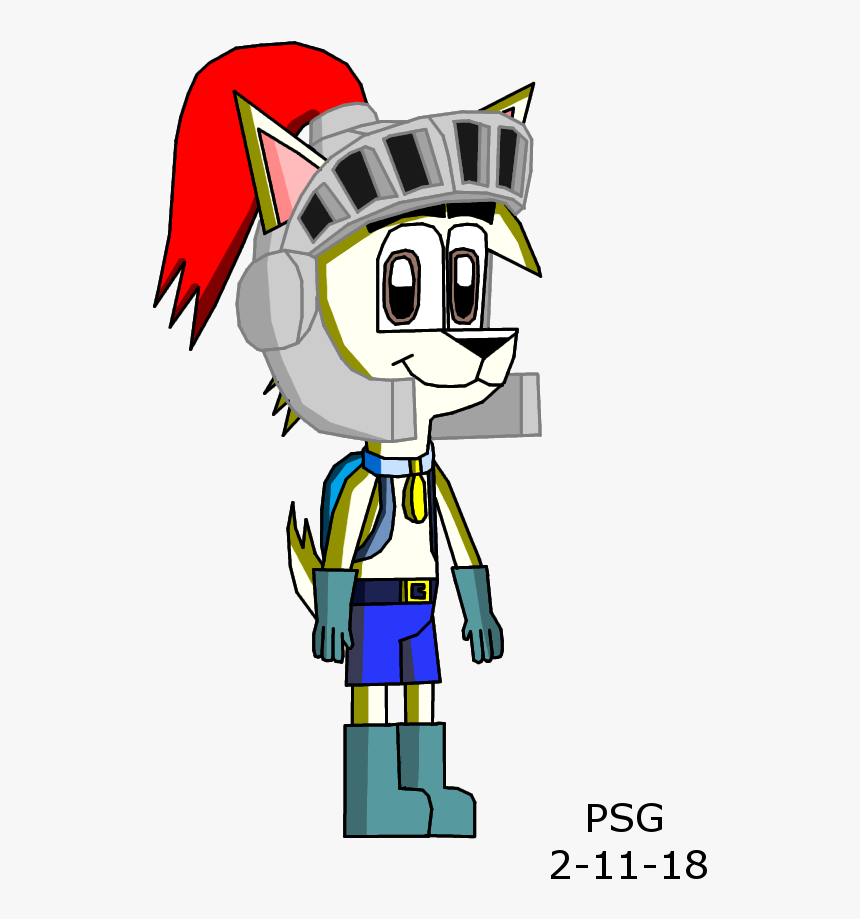 Danny Wearing Silver Knight Helmet - Cartoon, HD Png Download, Free Download