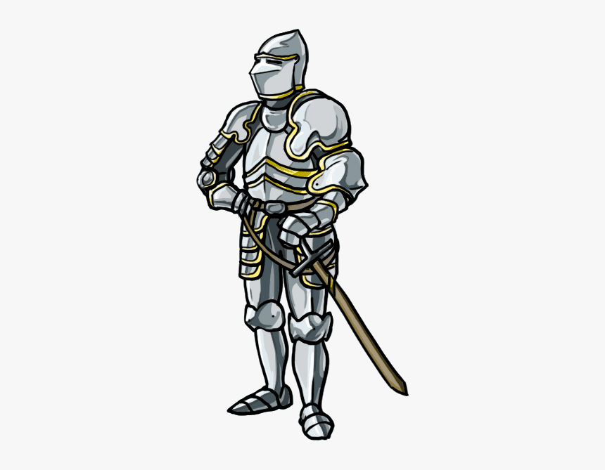 How To Draw A Knight Step By Step - Armor Medieval Knight Drawing, HD Png Download, Free Download