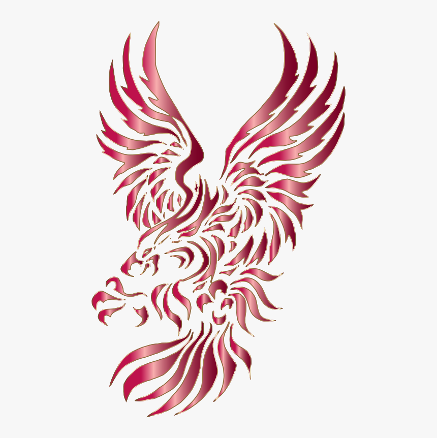 Neck,vertebrate,bird - Tribal Eagle Tattoo Designs, HD Png Download, Free Download