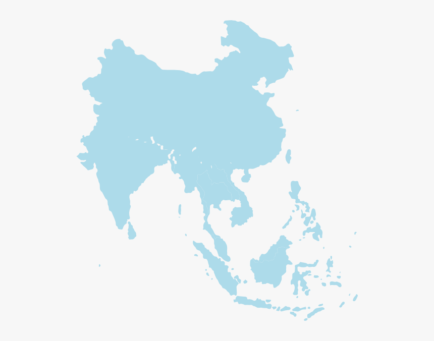 Southeast Asia Svg Clip Arts - Southeast Asia Map Black, HD Png Download, Free Download