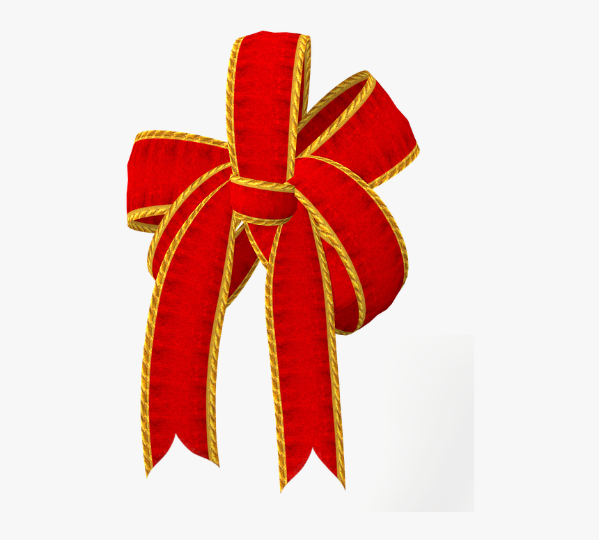 Loop, Red, Christmas, Decoration, Gold, Gift Tape, HD Png Download, Free Download