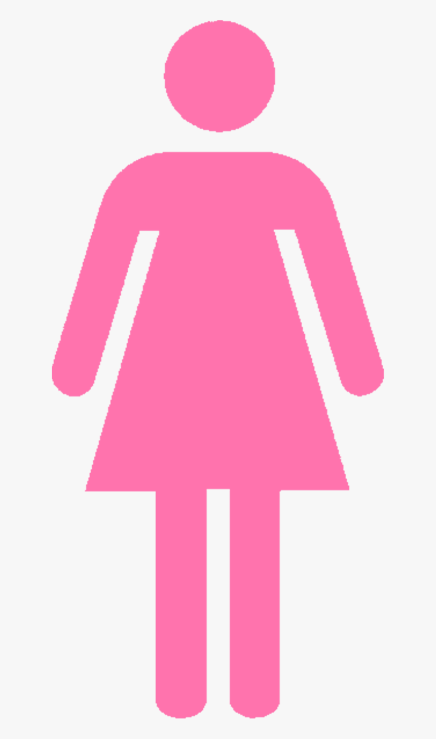 Girls Bathroom Sign - Red Female Toilet Sign, HD Png Download, Free Download