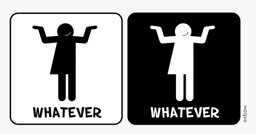 Gender Neutral Whatever Bathroom Sign, HD Png Download, Free Download