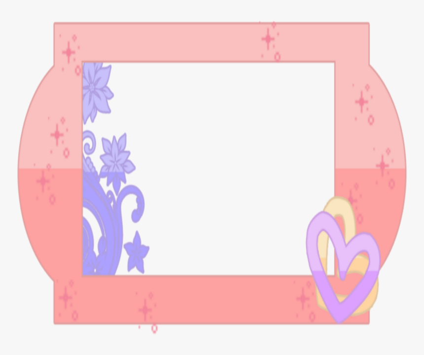 Kawaii Pink Hearts Frames Border Borders , Png Download - Heart, Transparent Png, Free Download