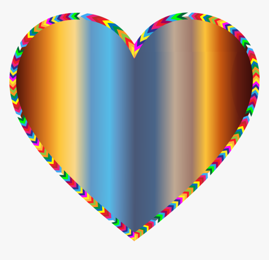 Borders And Frames Color Download Computer Icons Rainbow - Clipart Colorful Heart, HD Png Download, Free Download