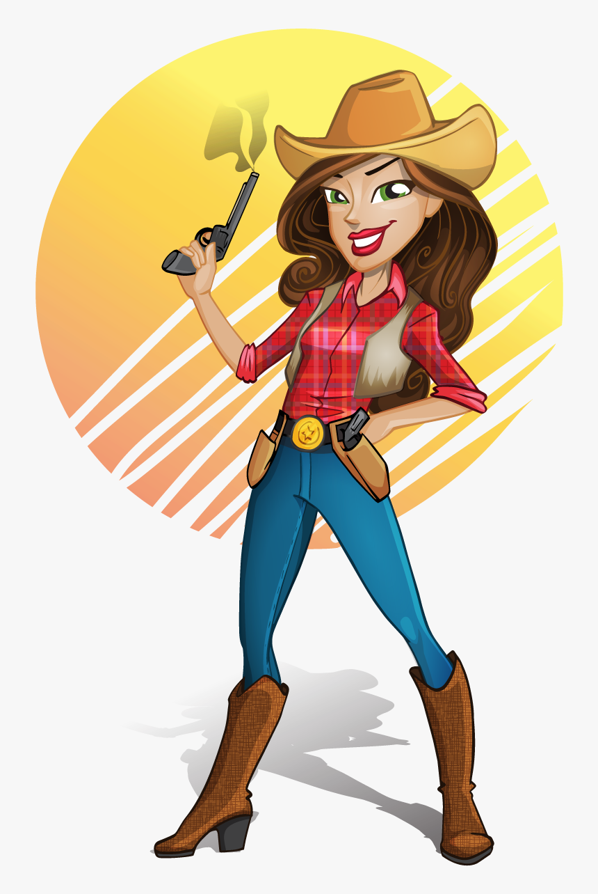 Transparent Cowgirl Png - Cartoon Cowgirl Png, Png Download is free transpa...
