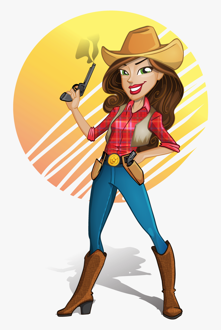 Transparent Cowgirl Png - Cartoon Cowgirl Png, Png Download, Free Download