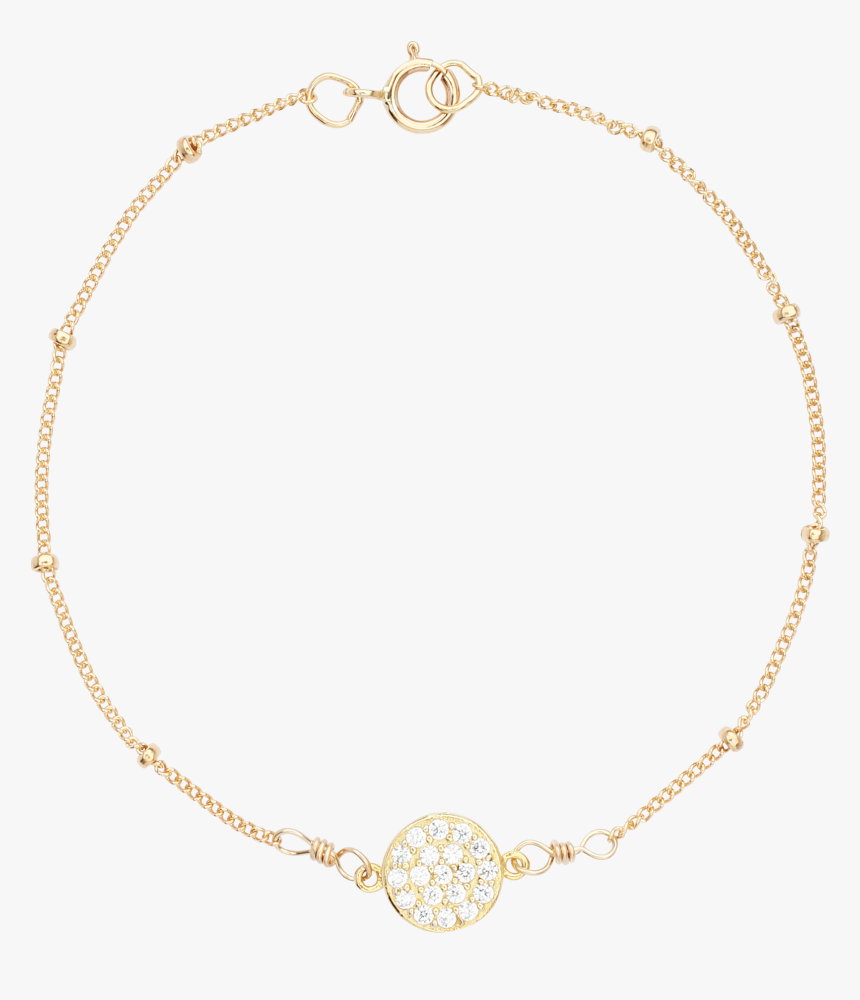 Multi-cz Round Ball Chain Bracelet - Chain, HD Png Download, Free Download