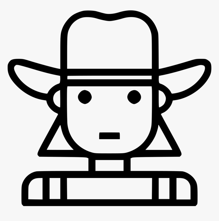 Cowgirl Farm Female Human - Cowgirl Icon Svg, HD Png Download, Free Download