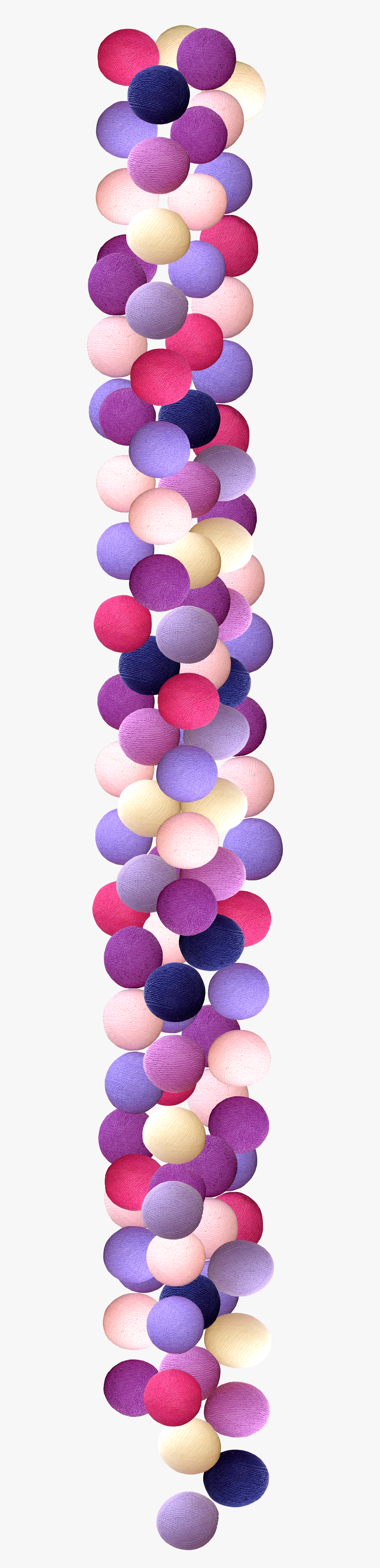 Baumwoll Kugel Lichterkette Cotton Ball Light Chain - Macaroon, HD Png Download, Free Download