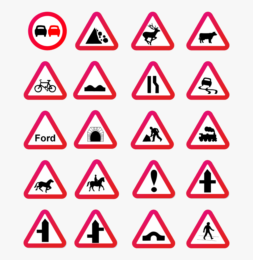 Road Signs Where Ovetaking Can Be Dangerous - Road Signs And Meanings Uk, HD Png Download, Free Download