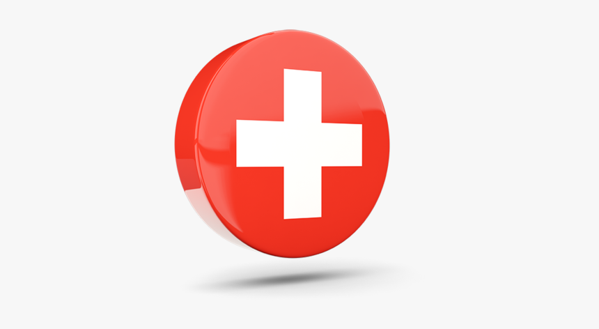 Glossy Round Icon 3d - Red Cross 3d Png, Transparent Png, Free Download